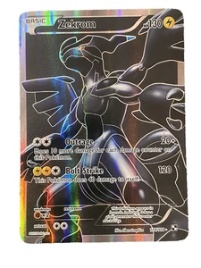 Pokemon - Zekrom (114 Full Art) 114/114 Blanco y Negro Full Art Holo, LP - Jugado - Imagen 1 de 8