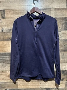 Nike Pro Hyperwarm XL Lila 1/4 Zip Langarmshirt Damen - Bild 1 von 2