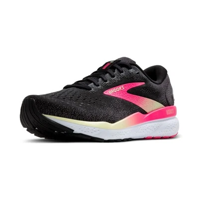 Zapato para correr Brooks Ghost 16 neutro para mujer - negro/rosa/amarillo - 8 mediano Foto 1 de 4