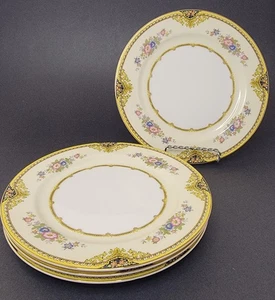 4 ~ Vintage Salad Plates Meito China Uxbridge 7 3/4" Diameter Japan - Picture 1 of 6