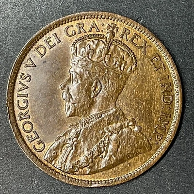 Canada 1916 large 1 Cent uncirculated George V - Image 1 of 2