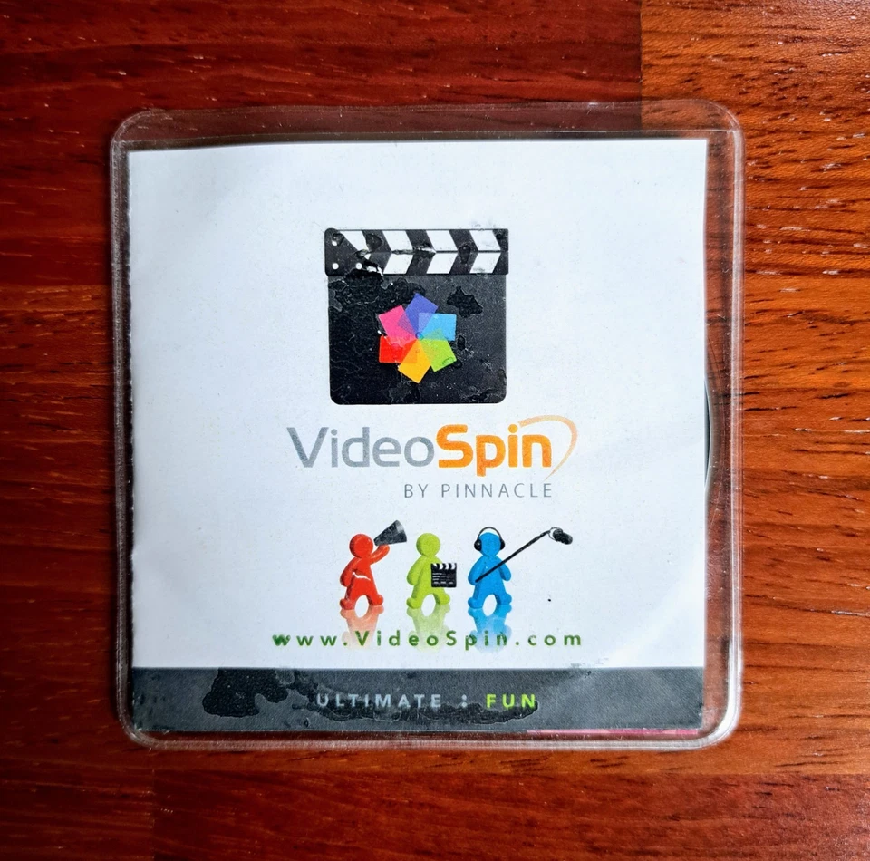 VideoSpin by Pinnacle, Video Editing Software, Version 1.1, 2007, 8 cm Mini CD - Image 1 of 4