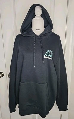 $80 Quicksilver Omni Logo Sudadera con Capucha Hombres Negro L Pullover Surf Patín Nuevo con Etiquetas Foto 1 de 4