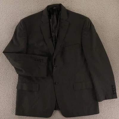 Chaqueta Haggar L 44S Gris Rayas Lúpulo Poliéster Blazer Abrigo Deportivo Foto 1 de 4
