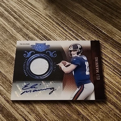 2010 Panini Plates & Patches Eli Manning #64 Game Used Patch Auto /5 Giants - Image 1 of 2