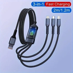 OLISHEN 100W 3-in-1 Fast Charging Data Cable, - Picture 1 of 17