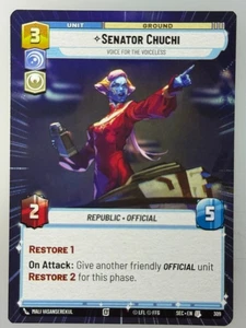 Star Wars Unlimited - Senator Chuchi Hyperspace 309 - Picture 1 of 1