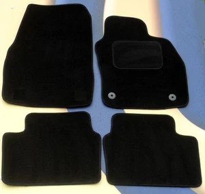 Auto-Fußmatten für Vauxhall (Opel) Mokka 2012-2020 Qualität Schwarz Teppich +2x CLIPS - Bild 1 von 10