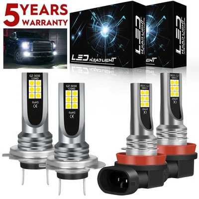 Faro LED 6000K blanco 4x bombillas H7 H9 para Suzuki Hayabusa 2008-2009 2011-2018 Foto 1 de 4