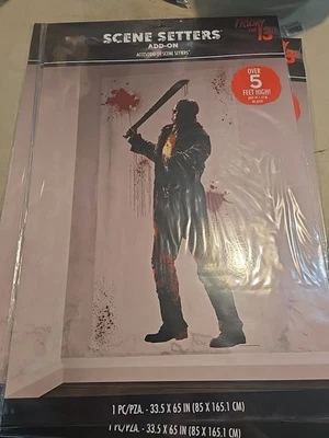 Friday The 13th Jason Voorhees 5 Ft Tall Scene Setters Add On Wall Decoration - Image 1 of 3