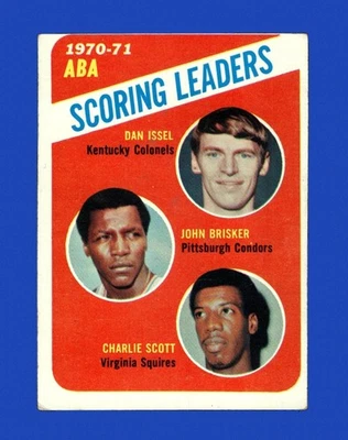 1971-72 Topps Set-Break #146 ABA Scoring Leaders en muy buen estado-en muy buen estado *GMCARDS* Foto 1 de 2