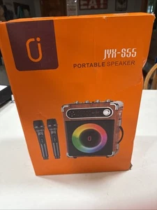JYX S55 Karaoke Machine with 2 Wireless Microphones Outdoor Party BT Speaker - Picture 1 of 5