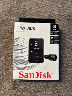 SanDisk SDMX26-008G-G46K ClipJam MP3 Player - Black - Image 1 of 4