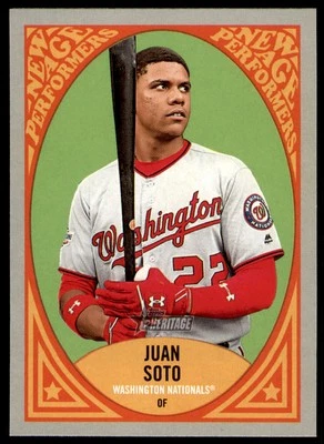 Juan Soto 2019 Topps Heritage New Age Performers #NAP-15 Washington Nationals - Image 1 of 2