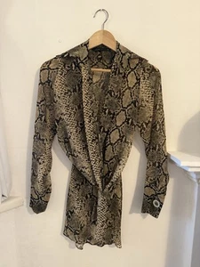 Zara Snakeskin Top - Picture 1 of 2