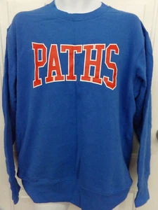 LOGG Label of Graded Goods By H&M Blue Sweatshirt PATHS Mens Size Large NEW - Picture 1 of 2