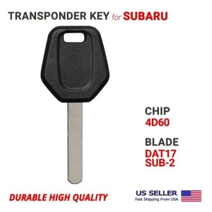 Llave transpondedora para chip Subaru DAT17 4D60 SUB80 - Imagen 1 de 1