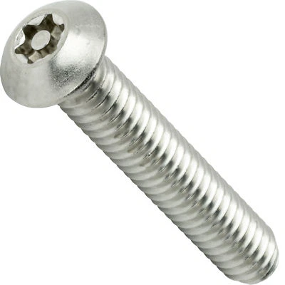 5/16-18 x 1" Torx Security Machine Screws Button Head Stainless Steel Qty 10 - Image 1 of 4