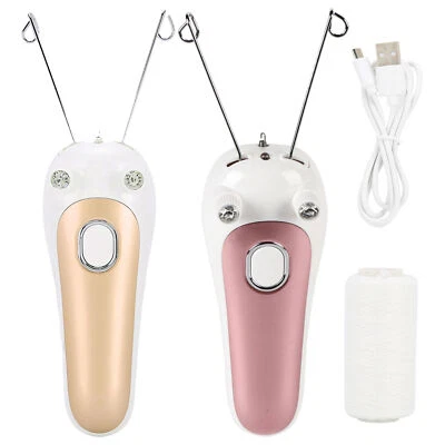 Depiladora roscada eléctrica enhebradora física depiladora para uso facial brazo pierna Foto 1 de 4