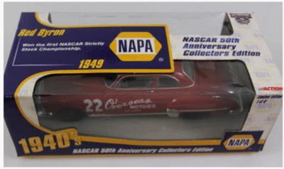 Action 1998 Red Byron #22 Overseas Motors 1949 Olds Rocket 1/24 NASCAR diecast - Image 1 of 4