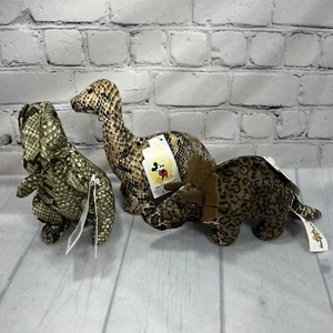 Disney Bean Bag Plush - SET OF 3 Disney Dinosaurs (T-REX, TRICERATOPS, BRACHIOSA - Picture 1 of 7