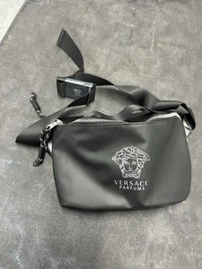 Versace borsa cintura nera marsupio da viaggio marsupio tracolla Medusa designer unisex - Foto 1 di 7
