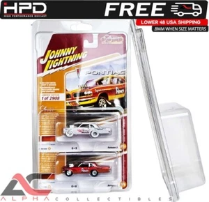 QTY 1 HPD PROTECTOR CASE JOHNNY LIGHTNING & AUTOWORLD (2-CAR STACK) .8MM