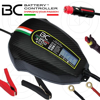 MANTENITORE DI CARICA BATTERIE BC 3500 EVO + 12V 150AH 8 CICLI AUTO MOTO SCOOTER - Immagine 1 di 4