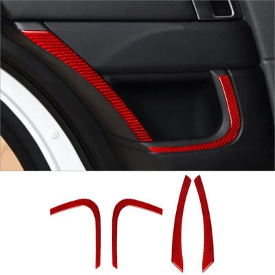Tira interior de fibra de carbono roja para Land Rover Range Rover Foto 1 de 4