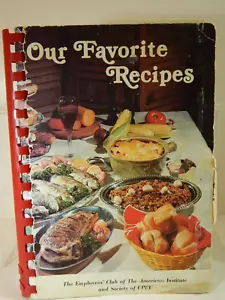 Vintage The Employees' Club of the American Institute & Society of CPCU Cookbook - Picture 1 of 9