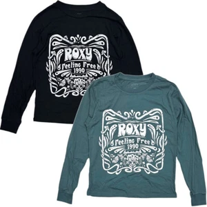 Roxy Women's T-Shirt Feeling Free Long Sleeve Crewneck Tee - Picture 1 of 3
