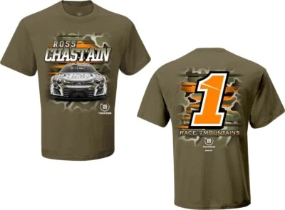 CAMISETA NUEVA ROSS CHASTAIN #1 NASCAR BUSCH CAMUFLAJE LIGERO COCHE I8259 Foto 1 de 3