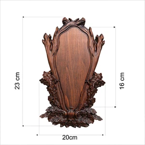 K1-16 cm, Schild Geschnitzte Trophäenschilder für Rehbock Geweihe NEU Reh - Bild 1 von 5