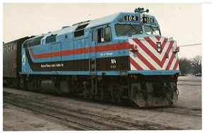 1970s Photo Postcard CTA No. 104 #997 City of Chicago - Picture 1 of 2