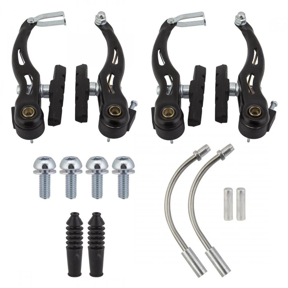 CLARKS BIKE BICYCLE BRAKE SET V BRAKE 115 115mm FRONT & REAR BLACK - Image 1 of 1