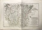 1790 Bonne, Bourgogne, Franche Comté, Lyonnois. carte ancienne, antiquarian m...
