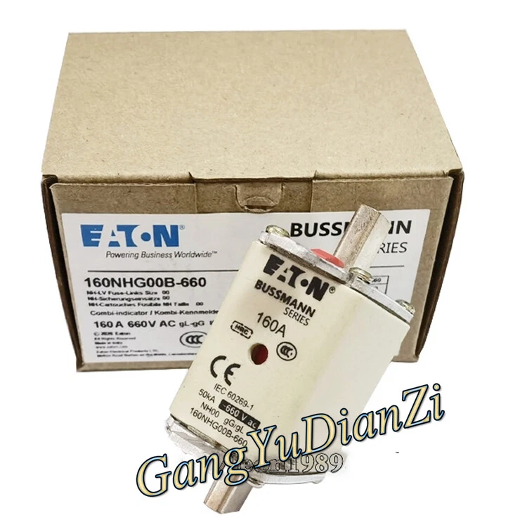 3 peças/caixa nova para fusível Bussmann 160NHG00B-690 160A 690V - Imagem 1 de 2