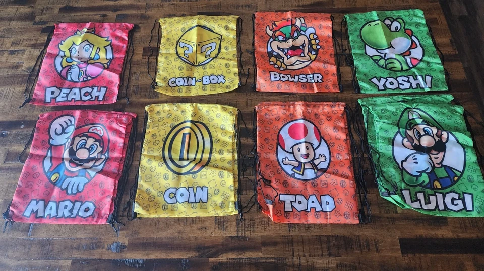 Bolsas de regalo Super Mario Bros Draw String. Pack 12 Foto 1 de 1