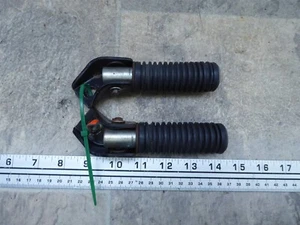 1978 Honda CM400A Hondamatic H1748. rear passenger foot pegs and brackets mounts - Picture 1 of 8