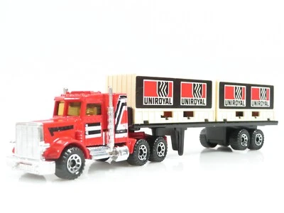 A-13/ Matchbox Lesney 1:100 Peterbilt Uni Royal Container Sattelzug 1981 - Bild 1 von 4