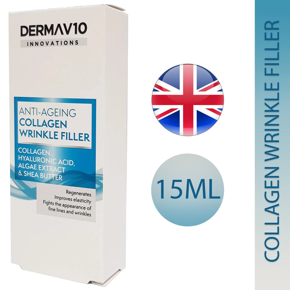 Derma V10 Deep Wrinkle Anti-Ageing Collagen Filler Face Cream 15ml - Image 1 of 1