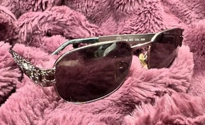 GIANNI VERSACE MOD X06 COL 030 VINTAGE GOLD CHAIN SUNGLASSES * RARE* FRAMES ONLY - Picture 1 of 6