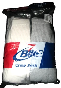 6 CREW SOCKEN Herren 10-13 für Schuhgröße 8,5-12,5 Baumwolle/Poly - Fahrradmarke - Bild 1 von 2