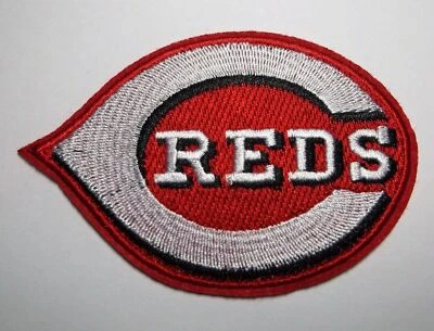 Cincinnati Reds~Embroidered PATCH~3 3/4" x 2 5/8"~Iron Sew On~MLB~Ships FREE - Image 1 of 2