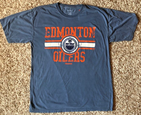 Edmonton Oilers NHL Men’s Short Sleeve Tee Large Cover
