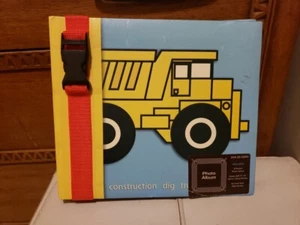 Kid Scrapbook Photo Album - Construction Dig Trucks Mud Play Target 2005 - Picture 1 of 4