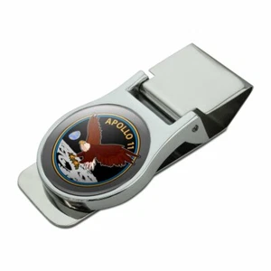 NASA Apollo 11 50th Anniversary Patch Chrome Metal Money Clip - Bild 1 von 4