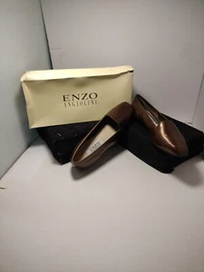 Vintage Enzo Angiolini Womens Slip On Shoes Copper Leather 6m. New Conditio. Box - Picture 1 of 18