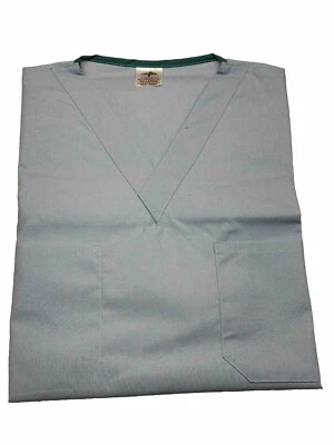 NEW!! AngelStat Reversible V-Neck Scrub Top Medline - MISTY Gray - 2XL - Image 1 of 3
