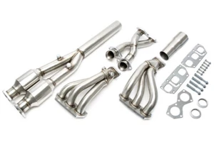 Collettore a Ventaglio Y-​Pipe con Kit Catalizzatori Acciaio Inox per VW Golf IV R32 Audi TT 3.2 VR6 - Foto 1 di 3